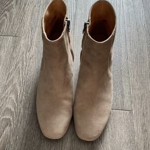 Madewell suede tan boots